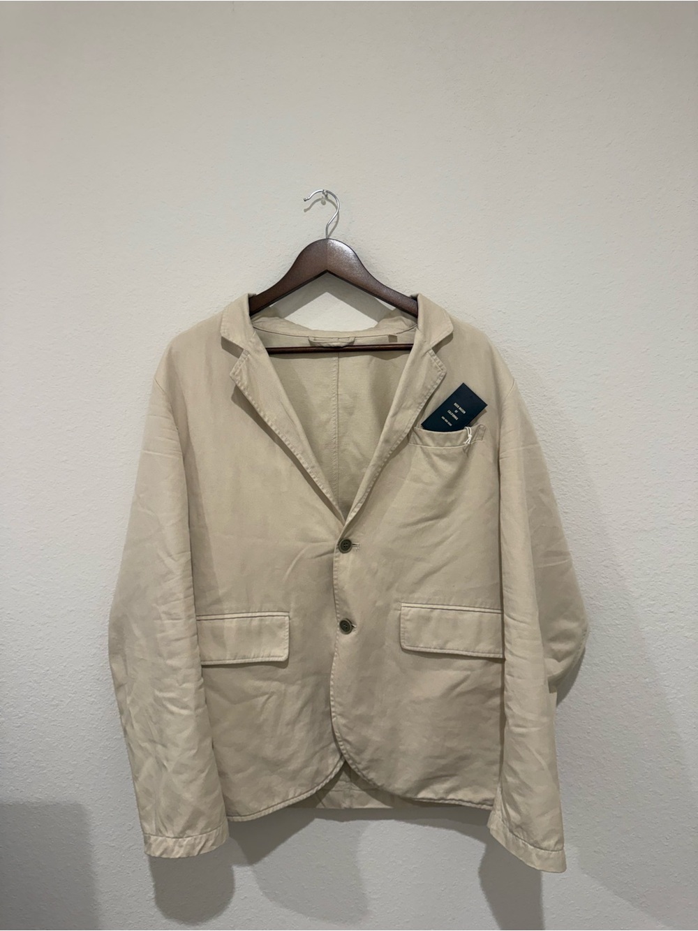 Buck Mason Lightweight Cream Shirt Jacket